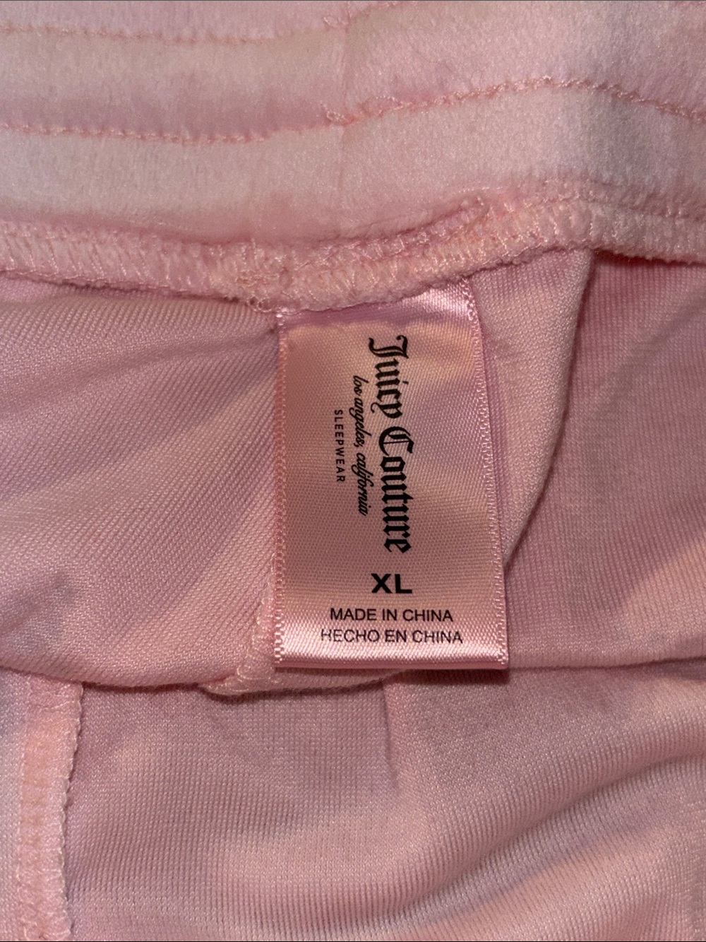 Juicy Couture Light Pink Drawstring Lounge Shorts - Picture 5 of 6
